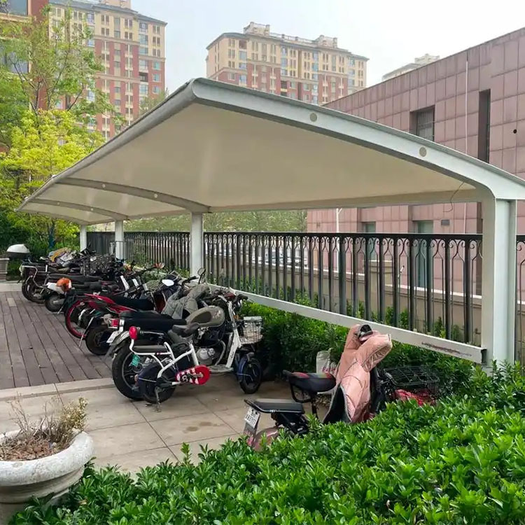 德格县膜结构电动车棚